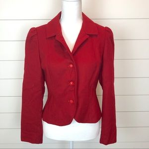 Vintage Wool Red Blazer Norgail New York LTD
